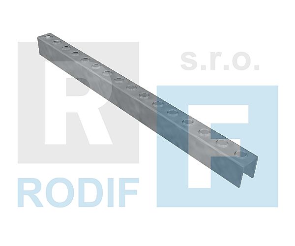 Žebříkové příčky ZP1-25-37/2,0 - ocel-černá -  400x25