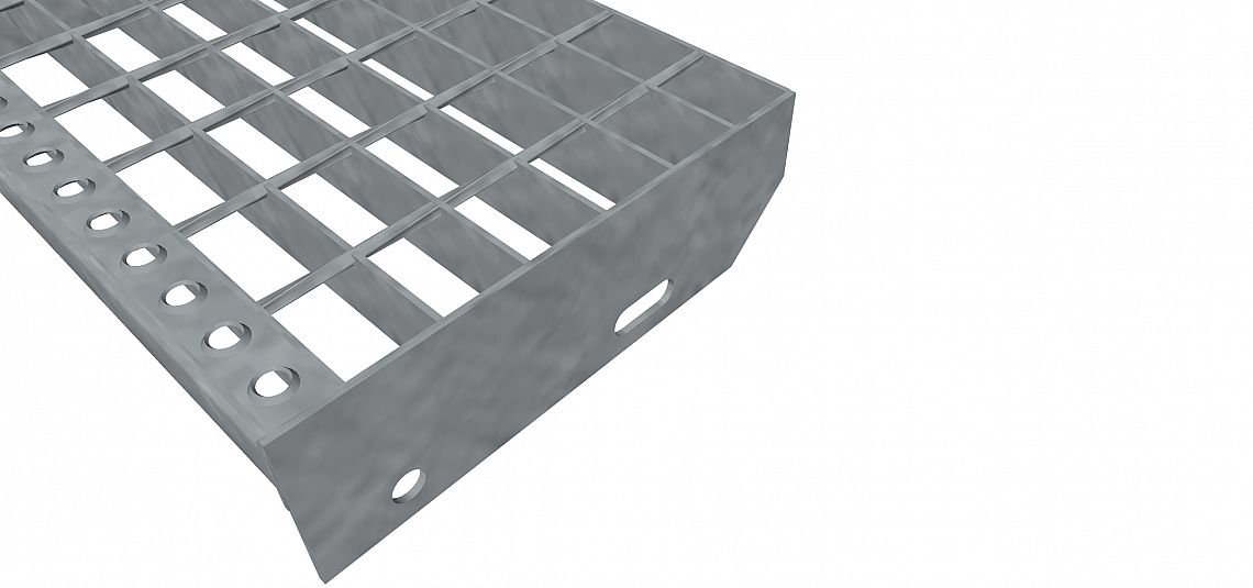 Schodišťové stupně SP-34/50-30/3 - ocel-zinkovaná -  700x270