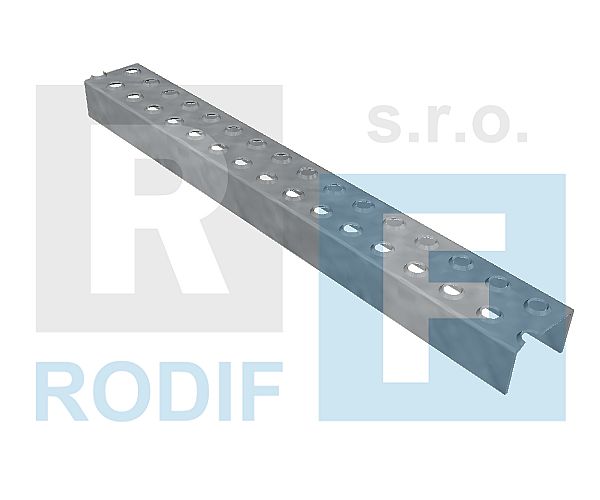 Žebříkové příčky ZP2-50-37/2,0 - nerez V2A (1.4301)-surová - 1500x50