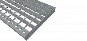 Schodišťové podesty SP-34/38-30/2 - nerez V2A (1.4301)-mořená -  600x1000