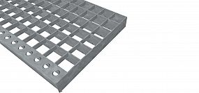 Schodišťové podesty PR-33/33-30/2 - nerez V2A (1.4301)-mořená -  600x1000